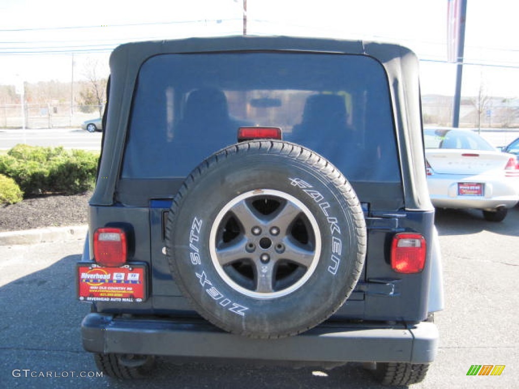 2004 Wrangler X 4x4 - Patriot Blue Pearl / Dark Slate Gray photo #5
