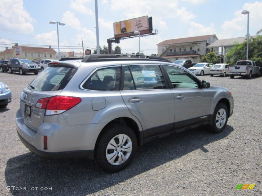 2011 Outback 2.5i Wagon - Steel Silver Metallic / Off Black photo #11