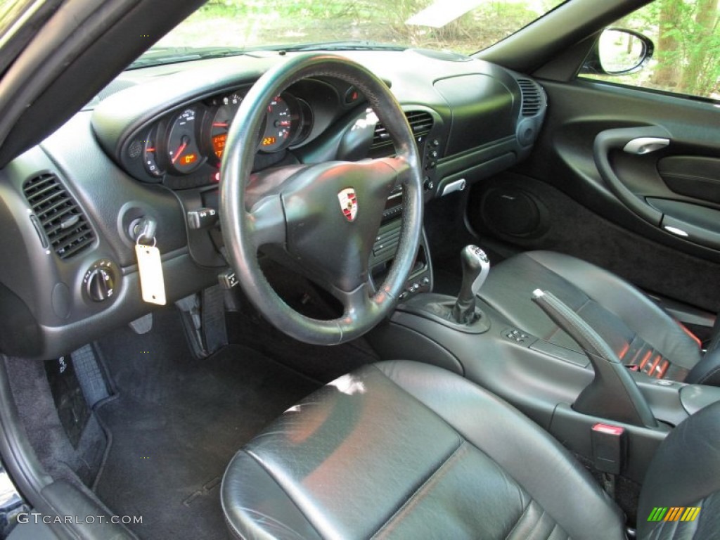Black Interior 2003 Porsche 911 Targa Photo #51321829