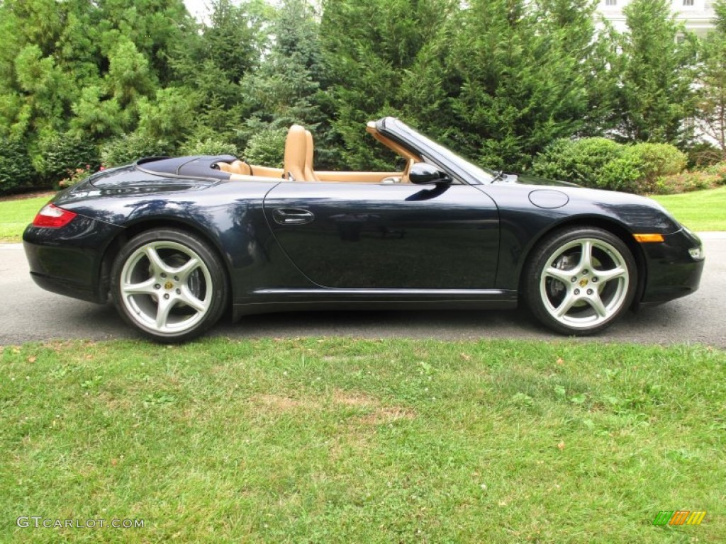 2007 911 Carrera 4 Cabriolet - Midnight Blue Metallic / Sand Beige photo #7