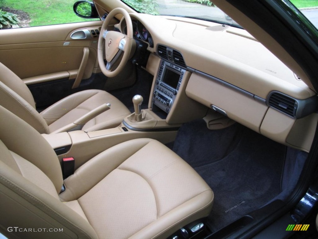 2007 911 Carrera 4 Cabriolet - Midnight Blue Metallic / Sand Beige photo #14