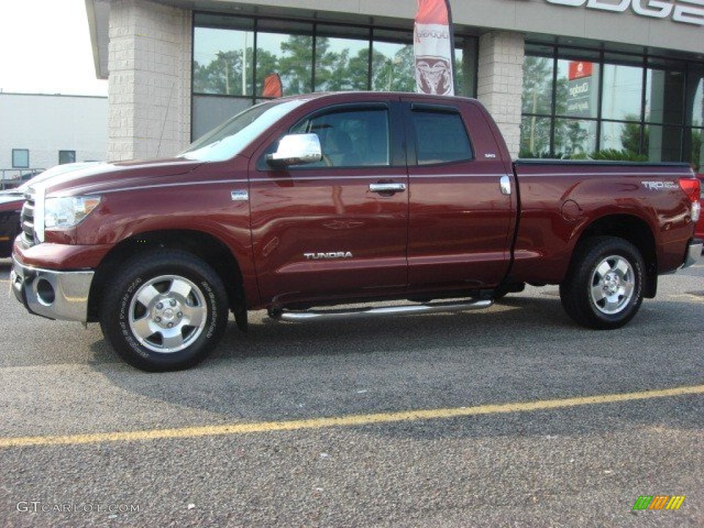 2010 Tundra Double Cab - Salsa Red Pearl / Graphite Gray photo #3