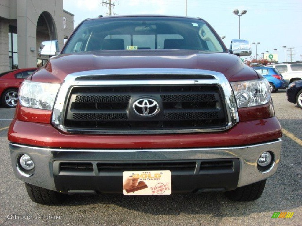 2010 Tundra Double Cab - Salsa Red Pearl / Graphite Gray photo #8