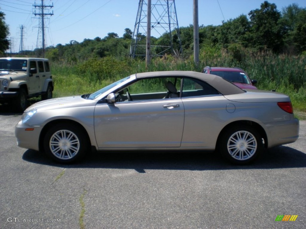 Light Sandstone Metallic 2008 Chrysler Sebring Touring Convertible Exterior Photo #51322396