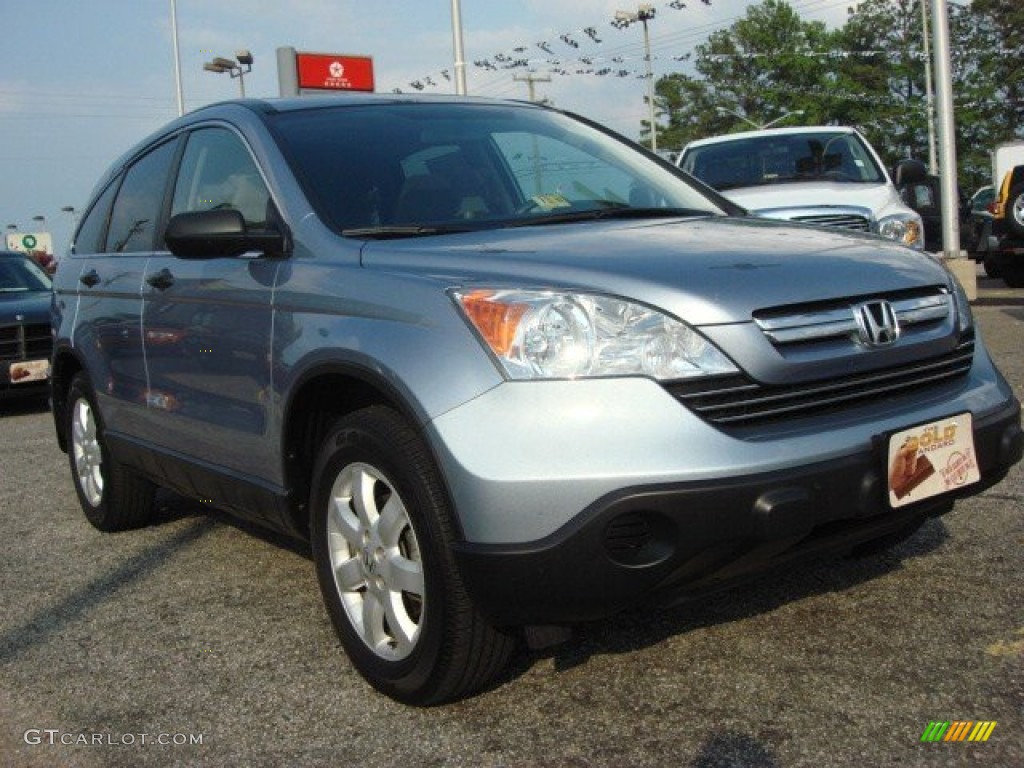 2008 CR-V EX - Glacier Blue Metallic / Gray photo #6