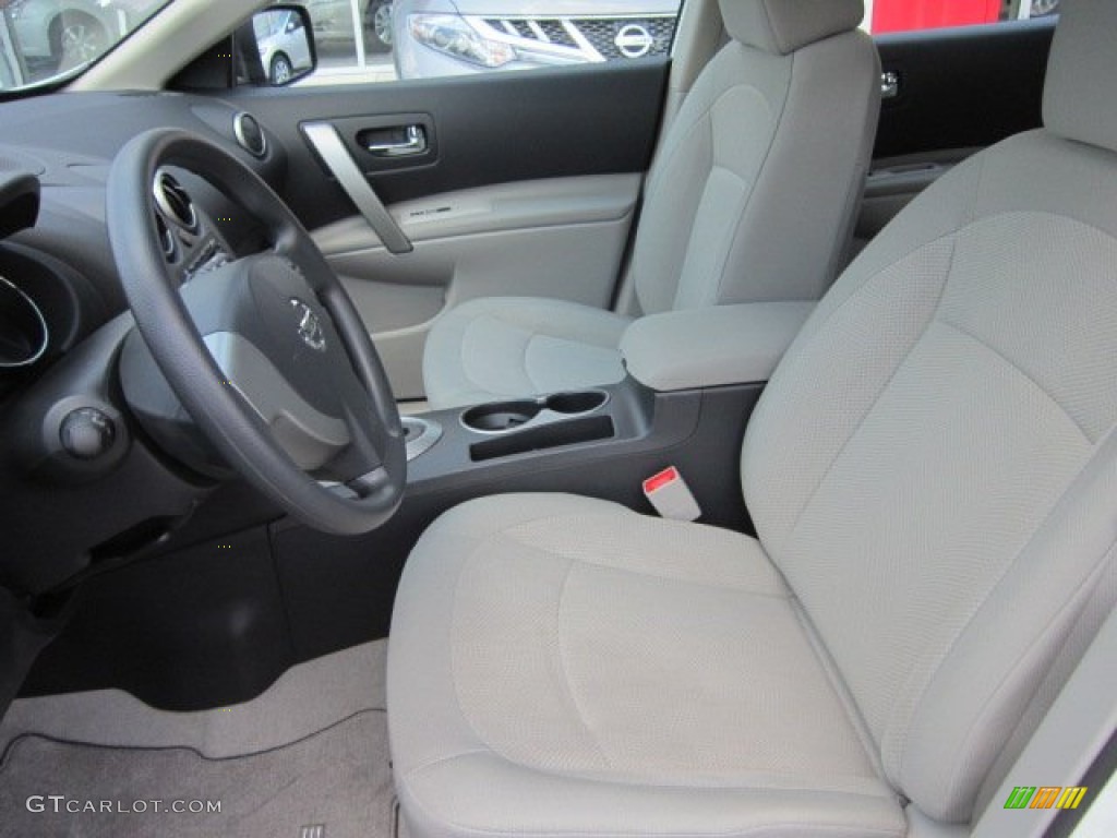 2011 Rogue S AWD - Pearl White / Gray photo #3