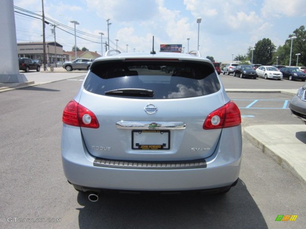 2011 Rogue SV AWD - Frosted Steel Metallic / Gray photo #8