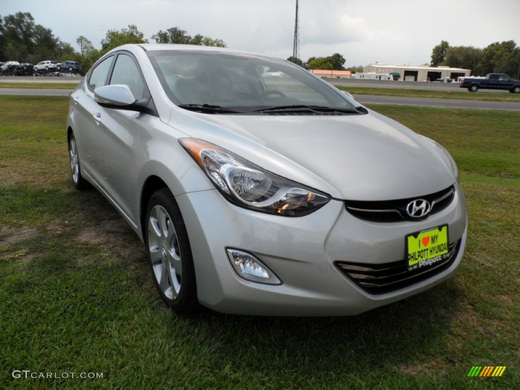 2012 Elantra Limited - Shimmering Silver / Gray photo #1