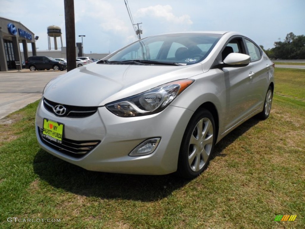 2012 Elantra Limited - Shimmering Silver / Gray photo #7