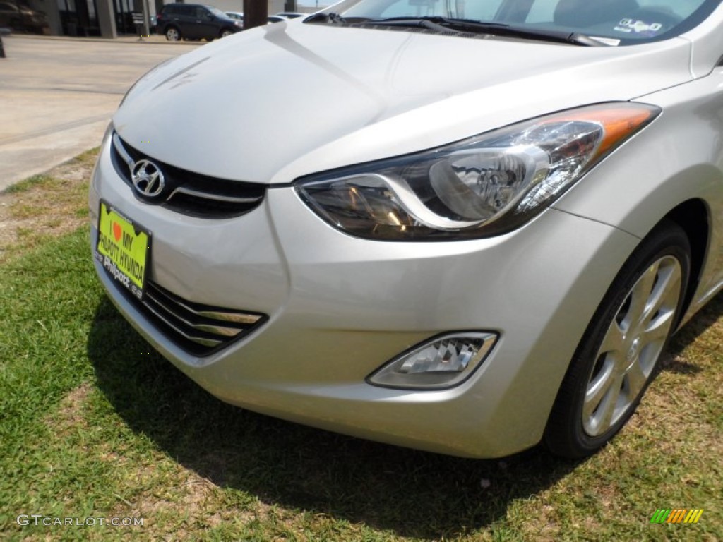 2012 Elantra Limited - Shimmering Silver / Gray photo #10