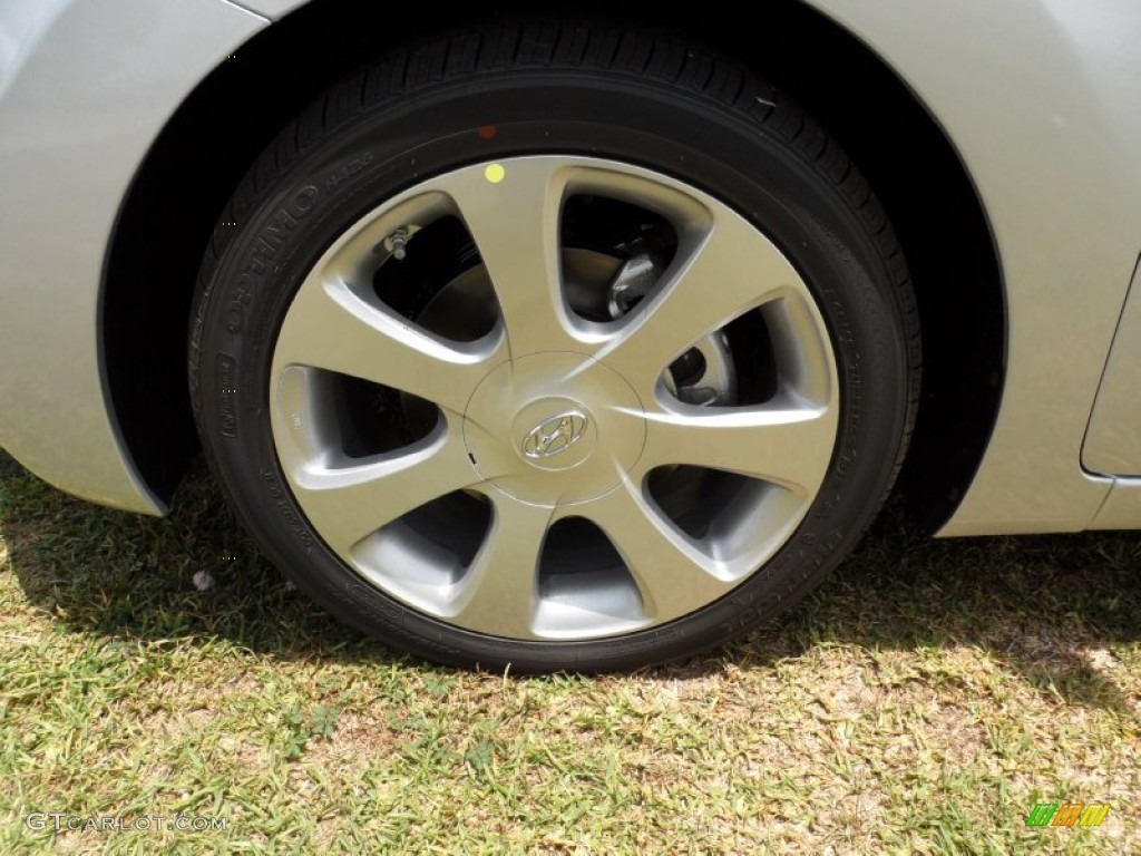2012 Elantra Limited - Shimmering Silver / Gray photo #11