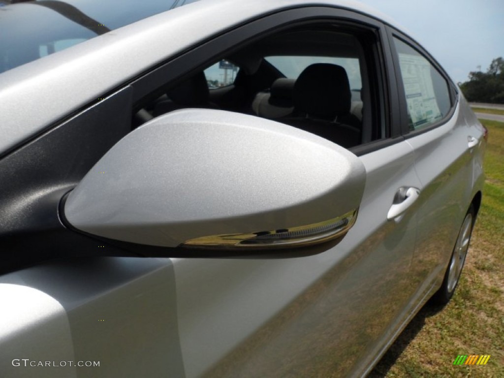 2012 Elantra Limited - Shimmering Silver / Gray photo #12