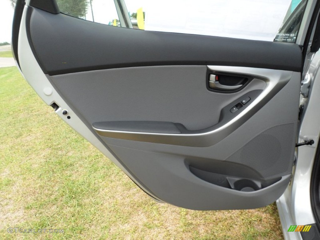 2012 Hyundai Elantra Limited Gray Door Panel Photo #51324127