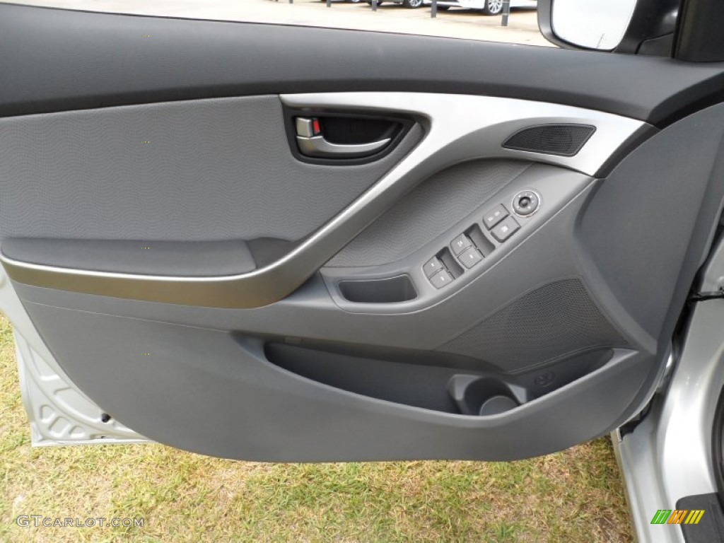 2012 Hyundai Elantra Limited Gray Door Panel Photo #51324154