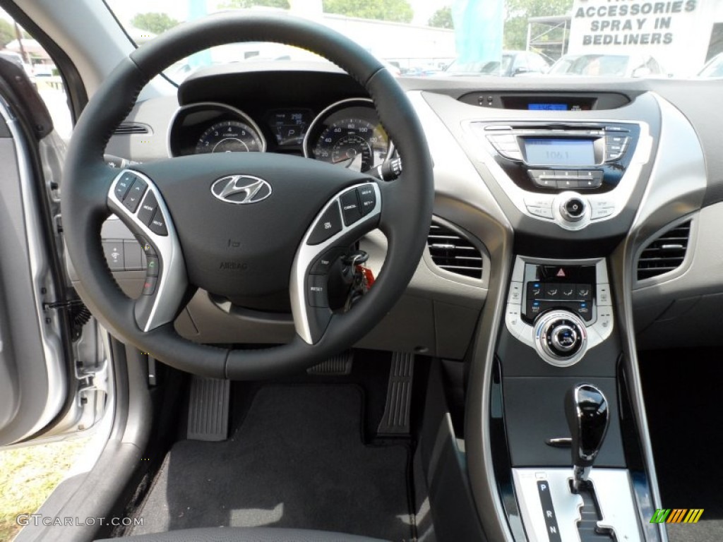 2012 Hyundai Elantra Limited Gray Dashboard Photo #51324232