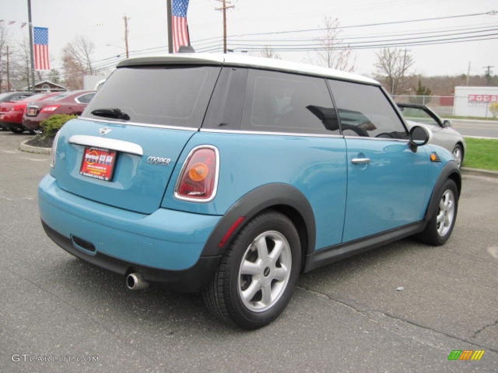 2008 Cooper Hardtop - Oxygen Blue / Punch Carbon Black photo #3