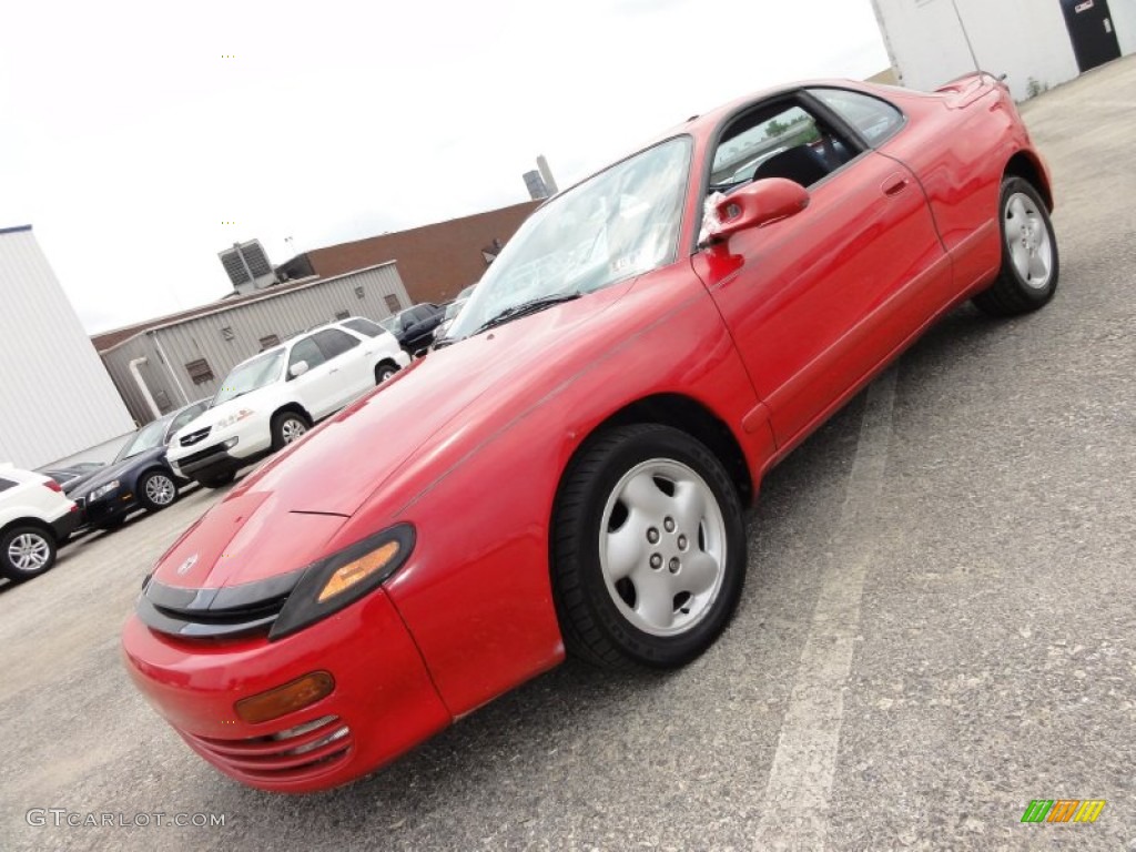 1992 Celica GT-S Coupe - Super Red / Gray photo #2