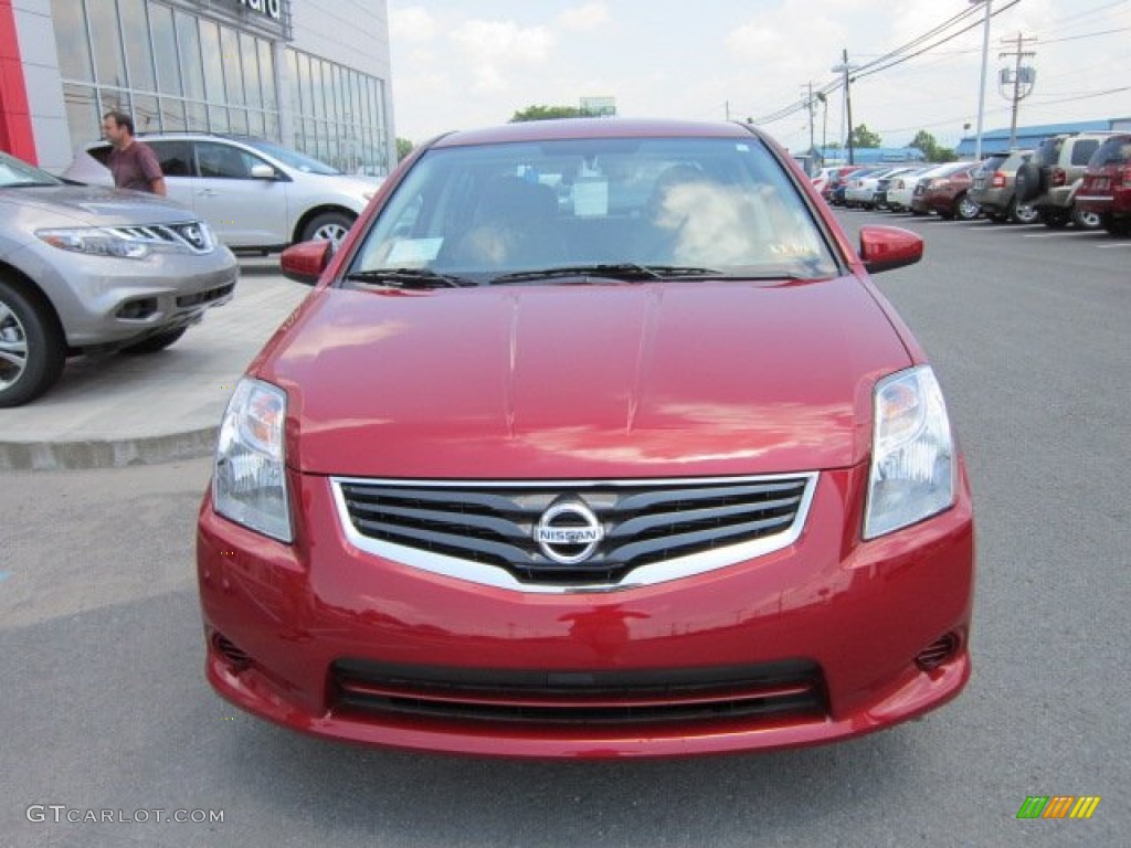 2011 Sentra 2.0 S - Red Brick / Charcoal photo #11