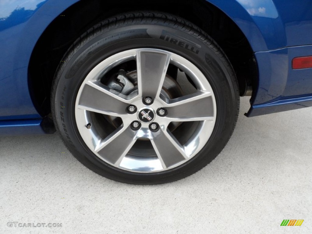 2008 Mustang GT Premium Coupe - Vista Blue Metallic / Dark Charcoal photo #13