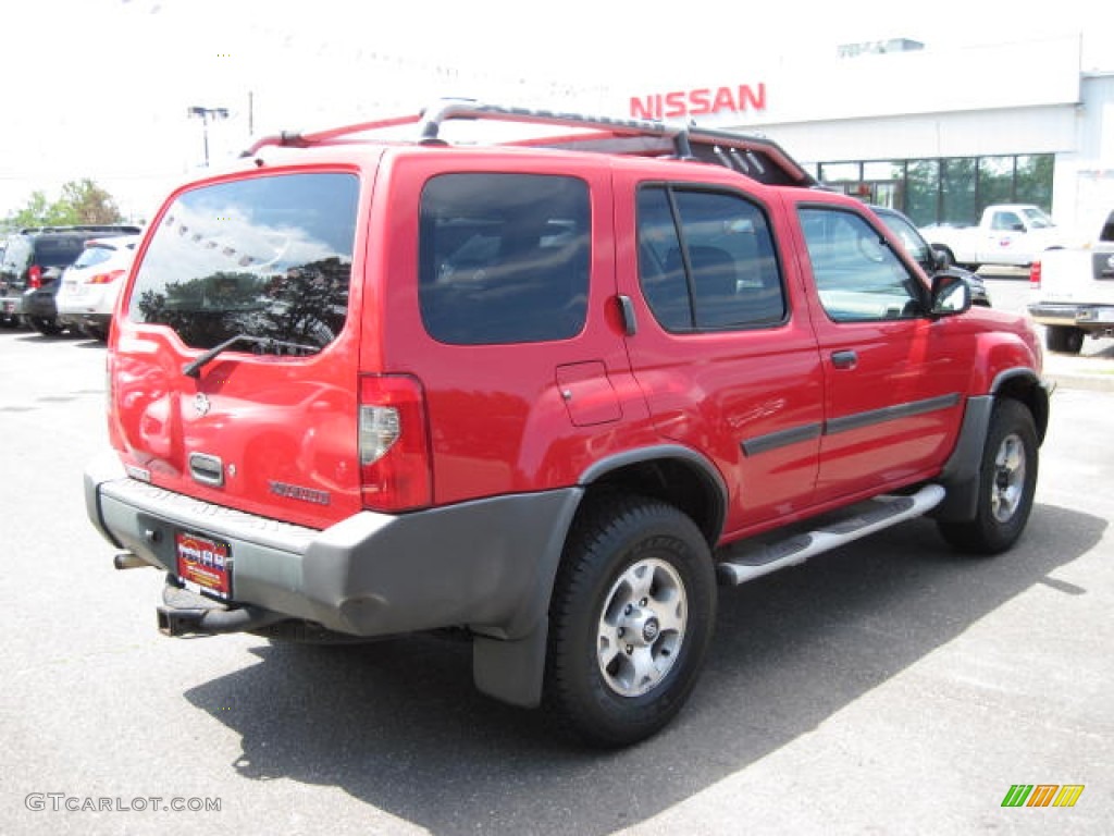 2001 Xterra XE V6 4x4 - Aztec Red / Dusk Gray photo #3