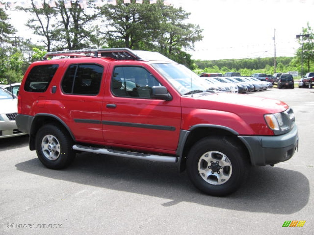 2001 Xterra XE V6 4x4 - Aztec Red / Dusk Gray photo #4