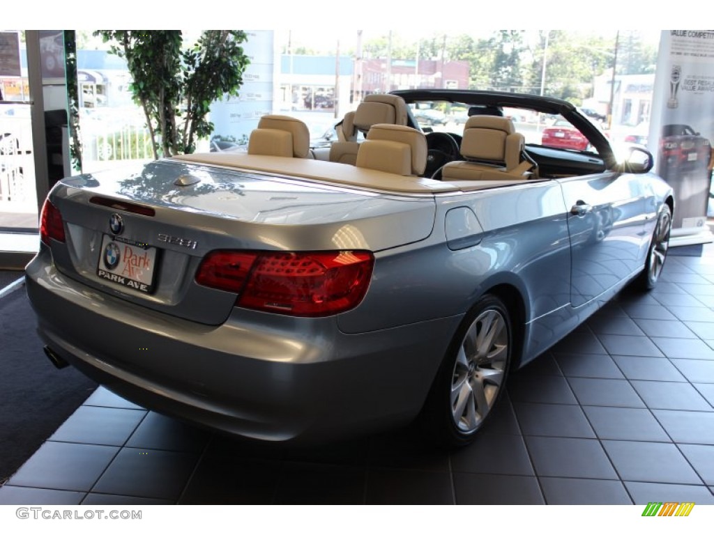 2011 3 Series 328i Convertible - Blue Water Metallic / Cream Beige photo #3