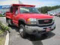 2007 Fire Red GMC Sierra 3500HD Classic Regular Cab Chassis Dump Truck  photo #5