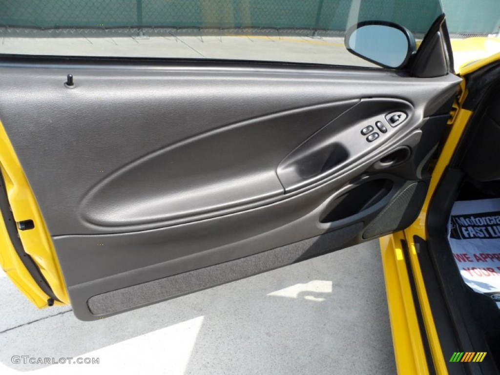 2004 Ford Mustang V6 Coupe Dark Charcoal Door Panel Photo #51328123