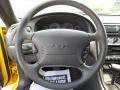 Dark Charcoal 2004 Ford Mustang V6 Coupe Steering Wheel