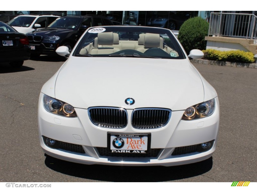 2008 3 Series 335i Convertible - Alpine White / Cream Beige photo #2