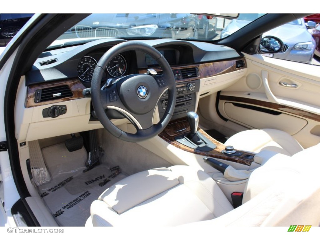 2008 3 Series 335i Convertible - Alpine White / Cream Beige photo #10