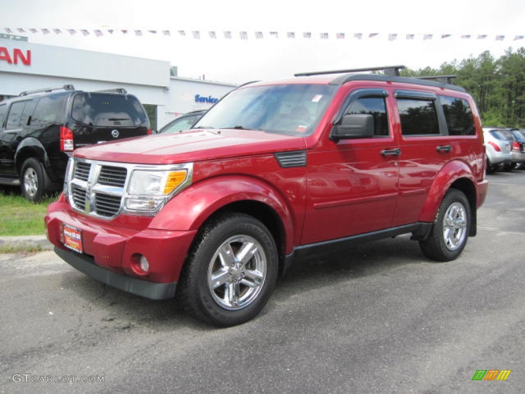 2008 Nitro SLT 4x4 - Inferno Red Crystal Pearl / Dark Slate Gray/Light Slate Gray photo #1