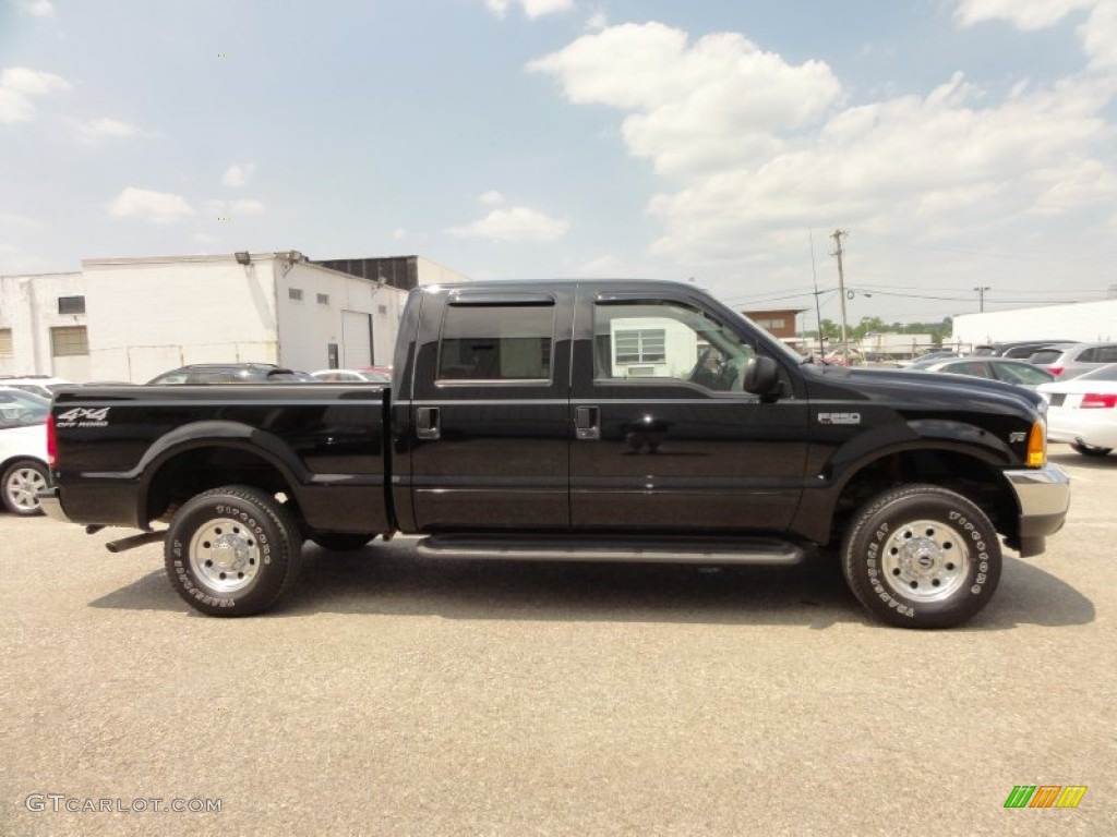 Black 2001 Ford F250 Super Duty XLT Super Crew 4x4 Exterior Photo #51330202