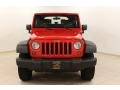 2008 Flame Red Jeep Wrangler X 4x4  photo #2