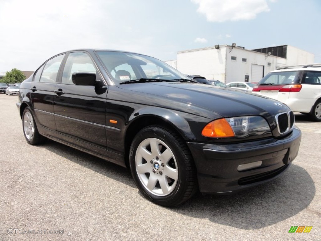 2001 3 Series 325xi Sedan - Jet Black / Beige photo #5