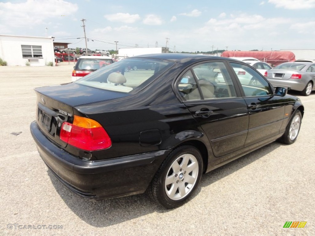2001 3 Series 325xi Sedan - Jet Black / Beige photo #8