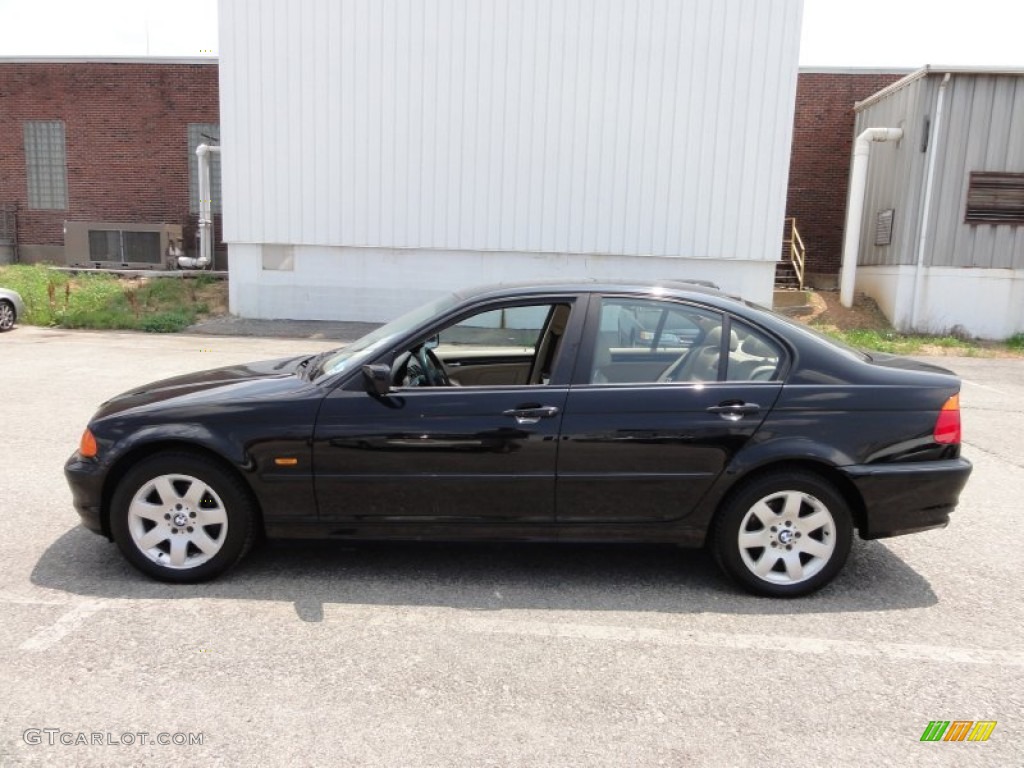 2001 3 Series 325xi Sedan - Jet Black / Beige photo #11