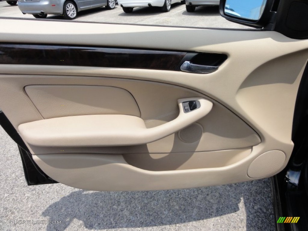 2001 3 Series 325xi Sedan - Jet Black / Beige photo #14