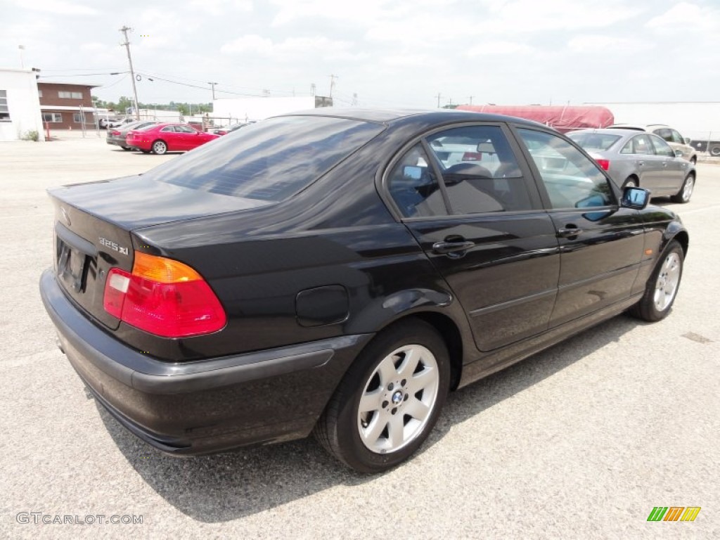 2001 3 Series 325xi Sedan - Jet Black / Black photo #8