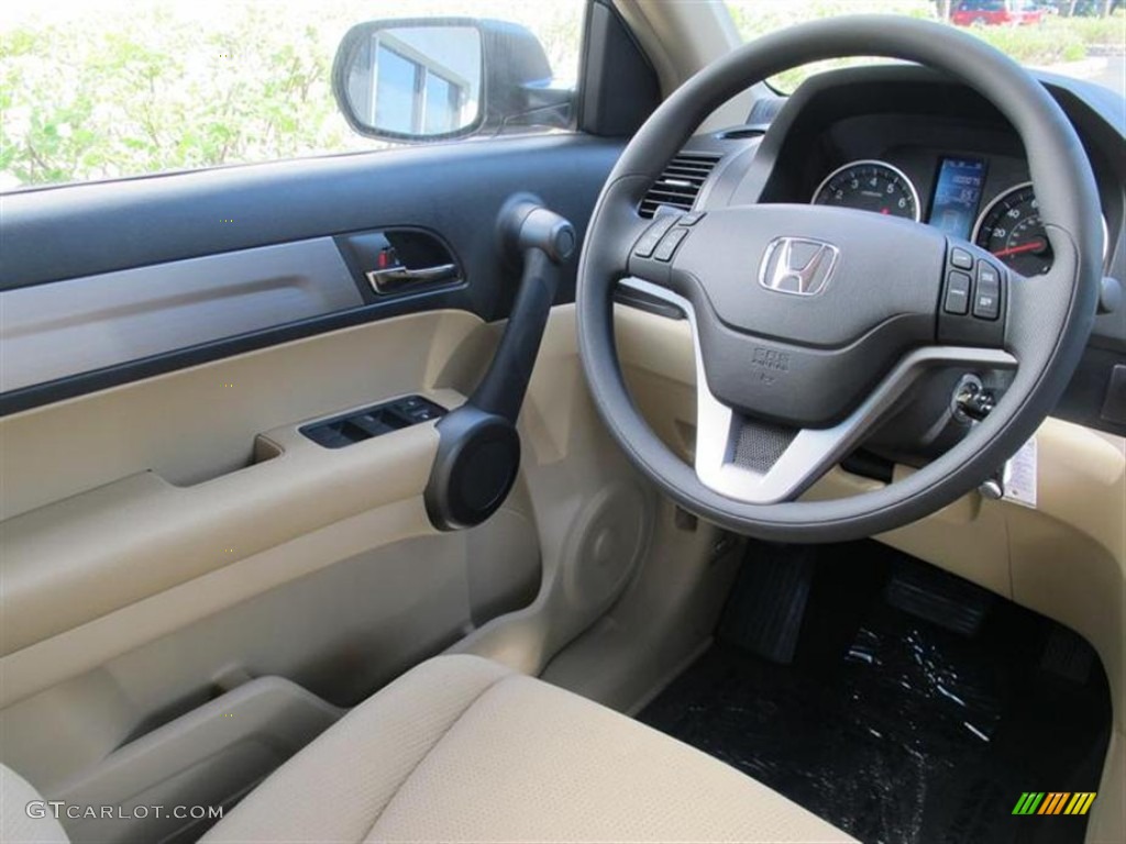 2011 Honda CR-V EX Ivory Steering Wheel Photo #51332634