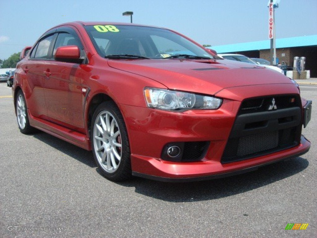 Rally Red Metallic 2008 Mitsubishi Lancer Evolution GSR Exterior Photo #51333352