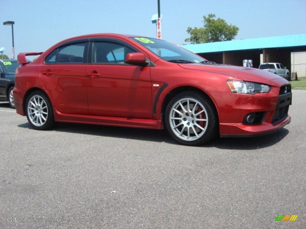 Rally Red Metallic 2008 Mitsubishi Lancer Evolution GSR Exterior Photo #51333364