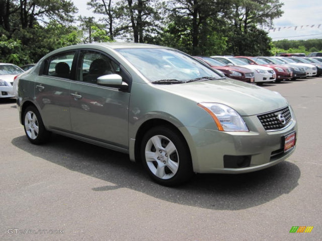 2007 Sentra 2.0 S - Metallic Jade / Charcoal/Steel photo #4