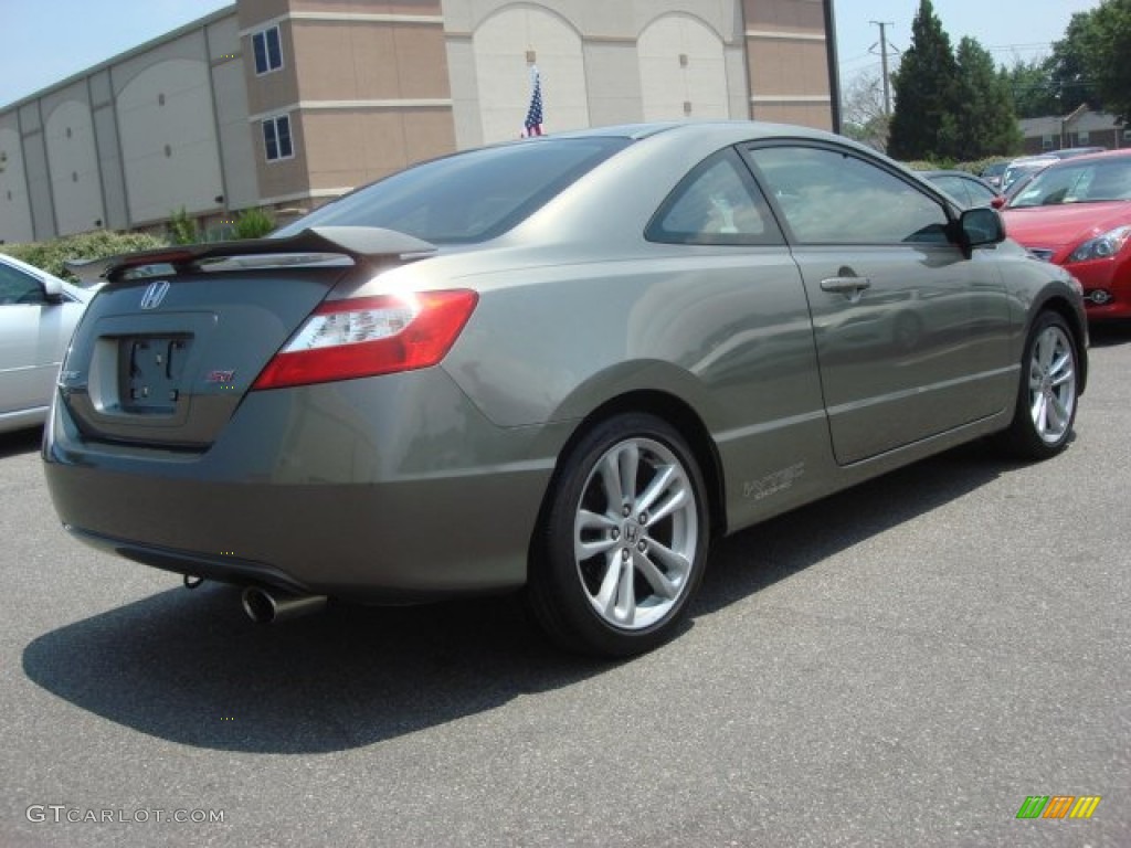 2007 Civic Si Coupe - Galaxy Gray Metallic / Black photo #4