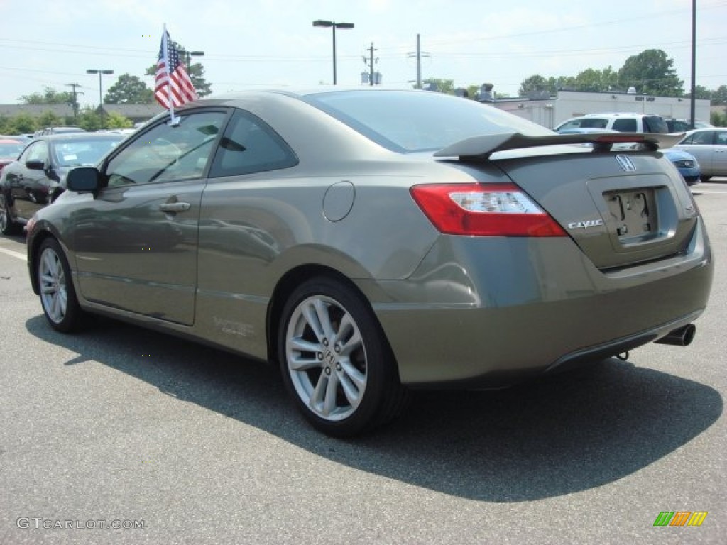 2007 Civic Si Coupe - Galaxy Gray Metallic / Black photo #5