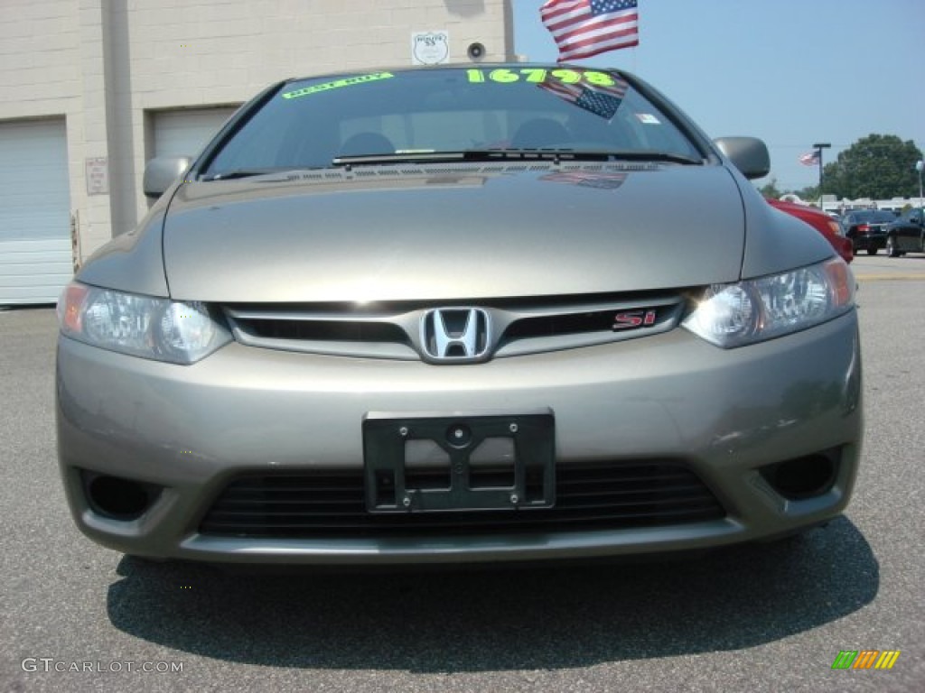 2007 Civic Si Coupe - Galaxy Gray Metallic / Black photo #8