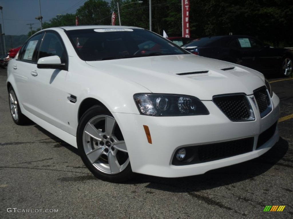 2009 G8 GT - White Hot / Onyx/Red photo #1