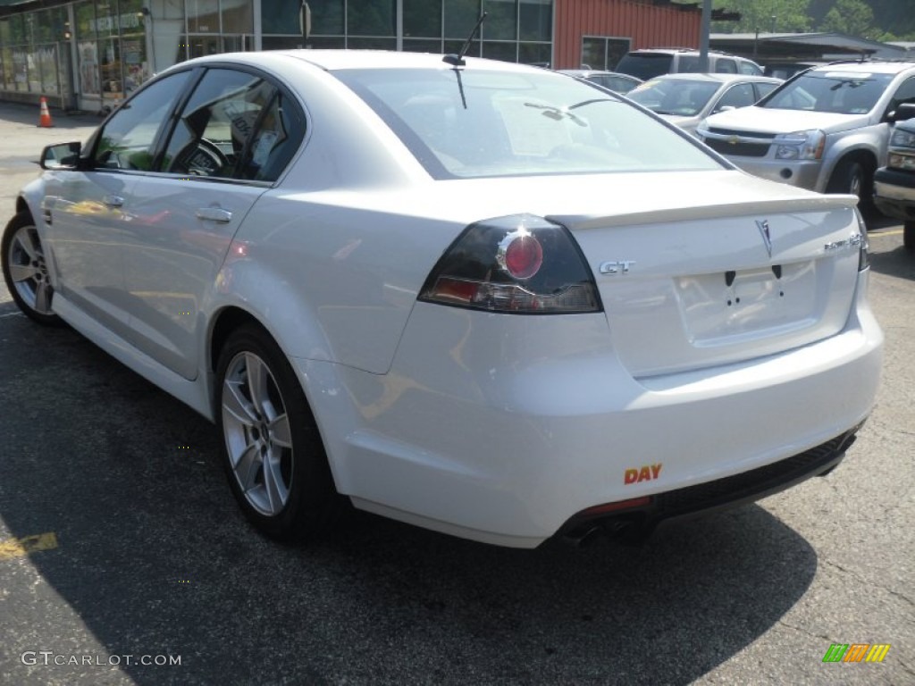 2009 G8 GT - White Hot / Onyx/Red photo #3