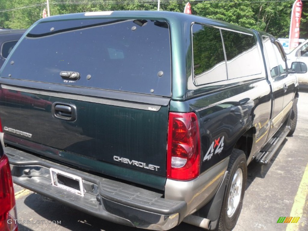 2003 Silverado 1500 LS Extended Cab 4x4 - Dark Green Metallic / Dark Charcoal photo #2