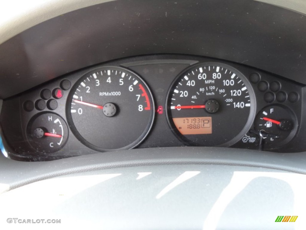 2009 Nissan Frontier SE King Cab Gauges Photo #51336298